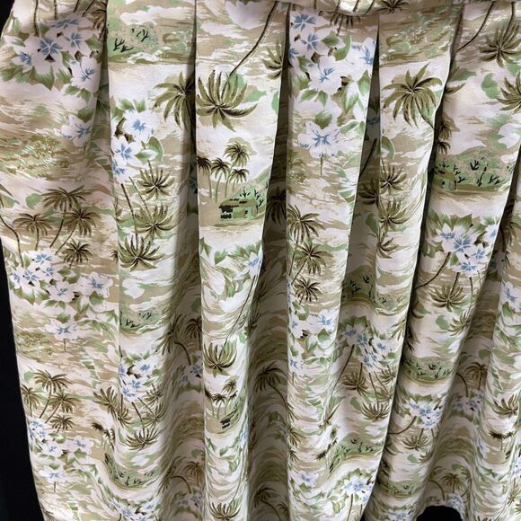 Surf Chick Womens Summer Dress Size Medium Hawaiian Palm Print - Picture 3 of 8